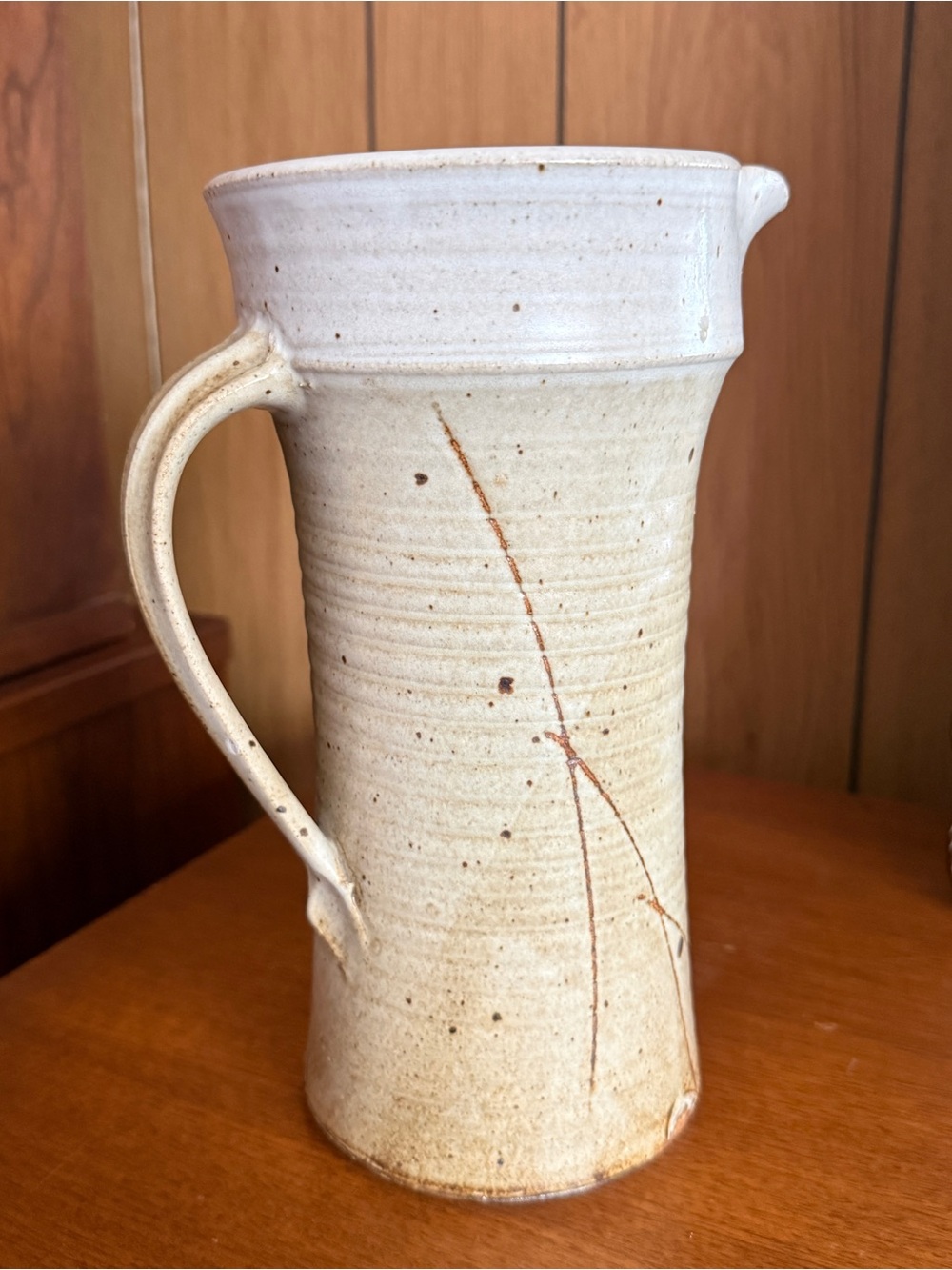 Charles Halling MCM Mid Century Studio Art Pottery Pitcher - Picture 5 of 5
